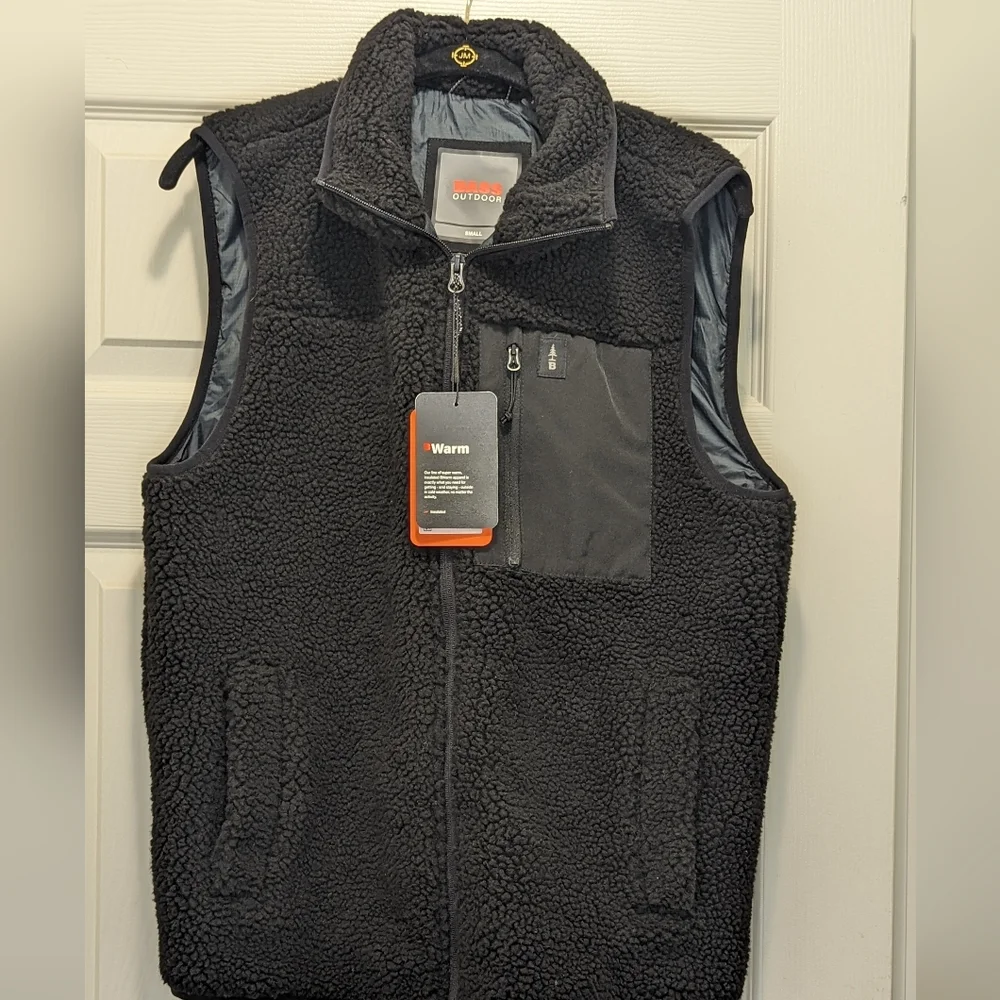Bass Outdoor Coastal Fleece Full Zip Vest NWT